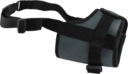 Adjustable Dog Muzzle, 6 Sizes, Gray, XXS: 4.5"-6.5" Snout Circumference