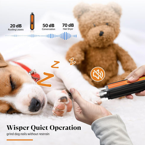 4-Lights Trimmers, 3 YABIFE Dog Nail Grinder, Easy Quick Locate Dog Nail for Puppy Paw Toenails or Pets from Small
