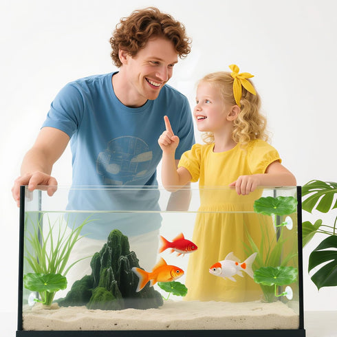 Pretwad 6 Hammock PCS Betta Fish Leaf - Soft Leaf Beds, Adjustable Plastic Bettas Bed Aquarium Decor, Betta-Fish Tank