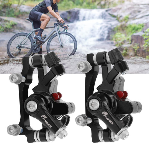 Front Rear Disc Brake Calipers, Aluminum Alloy for Mountain and Road Bicycle