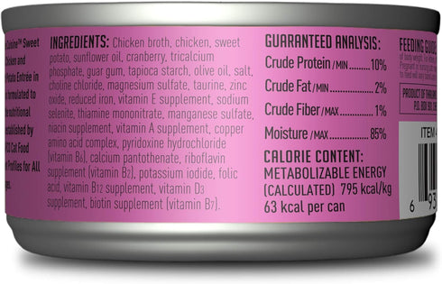 PETITE CUISINE Grain-Free Wet Cat Food, Sweet Ivy's Chicken & Sweet Potato, 24 Cans 2.8 oz