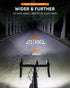 ROCKBROS Rechargeable Bike Light - Compatible with Out-Front Mount Bicycle Headlight for Night Riding