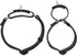 Heavy Duty Anti-Escape Martingale Collar for Large Breeds Dogs - Daily Use Walking Training (Large, Black)