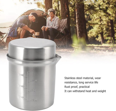 Set Set Wood Stove Cooking Pot Wood Stove Cooking Pot Cookware Stainless Steel Pot Plant for Outdoor Outside