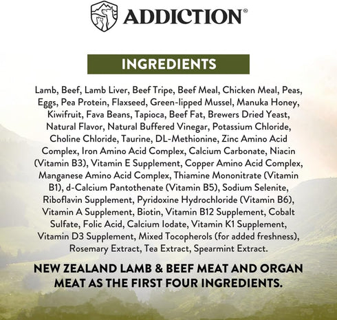 Addiction Wild Islands Highland Meats Dry Cat Food, Grass-Fed Beef & Lamb Recipe, 4 lb