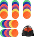 Suprwin 9 Inch Poly Vinyl Spot Markers, Non Slip Rubber Agility Markers Flat