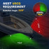 IP67, Boat Navigation Lights Side Mount, Red and Green Bow Lights for Boats LED Waterproof Marine Navigation Boat Light