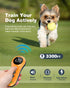 2-in-1 Smart Dog Shock Collar & Bark Collar with 3300FT Remote, IP67 Waterproof (Orange)