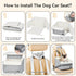 35 lbs Dog Car Seat for Small Dogs Patented Safety Buckle, Booster Seat with Safety Leash, Travel Car Seats for Dogs Up