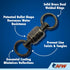 890 lb AFW Stainless Steel Ball Bearing Swivels with Double Welded Rings - Patented Bullet Shape, Gun Metal Finish, Up