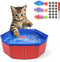 Cat Pool with Fish, LED Automatic Robi Fish Cat Pool Toy, 3