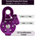 JEELAD Aluminum Alloy 26kN Climbing Pulley - Single Sheave Rescue Pulley for Hauling Outdoor Zipline Rigging