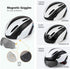 Shinmax Bike Helmet for Men Women, Adjustable Bicycle Helmet with Detachable Magnetic Goggles