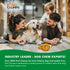 3 Inch 2 Count, Pack 2 Pork Chomps Roasted Pork Skin Dog Chews, Donuts, Real Chicken, of - Long-Lasting Treats for Dogs