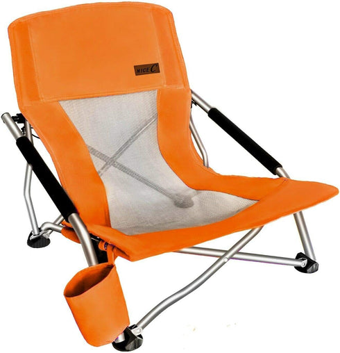 Nice C Chair Beach, Low Beach Chair, Sling, Folding, Portable, Concert, River,