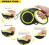Fida Retractable Dog Leash - Reflective 16ft Heavy Duty Leash for Medium/Large Dogs up to 110 lbs