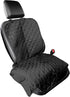 Furhaven Universal Quilted Water-Resistant Car Seat Protector - Black, One Size