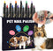 Quick Dry Dog Nail Polish Pens, 12 Colors Pet Nail Polish Kit for Dogs, Cats, and Birds, Easy to Apply