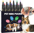 Quick Dry Dog Nail Polish Pens, 12 Colors Pet Nail Polish Kit for Dogs, Cats, and Birds, Easy to Apply