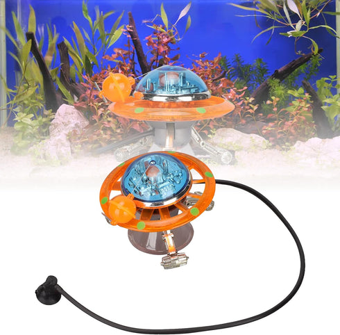 Suspended UFO Fish Tank Decoration - Air Action Ornament for Aquarium Landscape