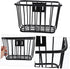 Sosoport Bicycle Iron Basket, Rear Bike Basket for Cruiser Bikes, Metal Container