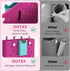OUTXE Silicone Phone Holder for Bogg Bag - 2 Pack, Compatible with All Bogg Bags, Perfect Beach Tote Accessory.