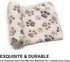 1 Pack 3 Puppy Dog Blankets, Super Soft Warm Sleep Mat, Fluffy Premium Fleece Pet Blanket, Medium (29"x20"), White Paw