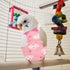 Reusable Parrot Diaper and Bird Flight Costume, Washable Pink L Size Parrot Clothes with Diaper for Pet Birds, Suitable