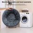 Dog Bed for Small Medium Large Dogs - 20 inch Calming Bed - Washable Round Cozy Soft Pet Bed with Slip-Resistant Bottom