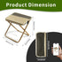 MealFlow Pro Backpack Portable Foldable Stool, Pocket Chair Camping Fishing Stool, Mini Outdoor Camping Stools Sling