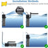 AQQA Aquarium Filter, Submersible Power Fish Tank Filter with Rainwater Aerator, Adjustable Water Flow Design, Ultra