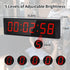 Countdown 12/24H Gym Timer Portable Gym Clock with Start/Stop Button,Interval Timers Stopwatch Timer Remote Control