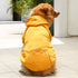 Yellow Dog Sweatshirt with Pocket - Warm Hoodie for Large Dogs and Cats, 2PCS Fall Pullover Apparel, 2XL