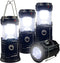 XTAUTO Collapsible Portable LED Camping Lantern Lightweight Waterproof Solar USB Rechargeable LED Flashlight