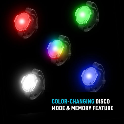 Nite Ize GoLit Rechargeable Visibility Light - LED Safety Light for Cycling, Running & Hiking with Color-Changing Modes