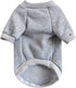 Puppy Sweater for Small Dogs, Warm Winter Clothes for Cats, Pet Sweatshirt Knitwear, Grey, Medium