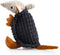 Hollypet Plush Squeaky Dog Toys, Big Armadillo Chew Toy for Small Medium Large Dogs, Black