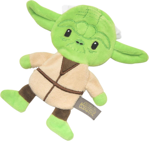 Star Wars for Pets Dog Toy Yoda 9 Inch Plush Flattie, Medium Yoda Dog Toy for Daily Play, Stuffingless Dog Toy