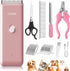 Pink Dog Cat Clippers, Home Professional Cordless Cat Grooming Tools for Dog