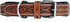 Heavy Duty Padded Western Style Leather Dog Collar for Puppies and Big Dogs 10AB121-S