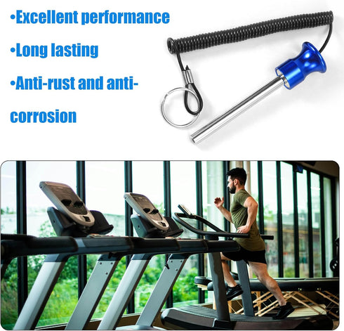 Magnetic Weight Stack Pin - Universal Weight Rack Pin Replacement with Elastic Cord, Fitness Gym Performance Pin Drop