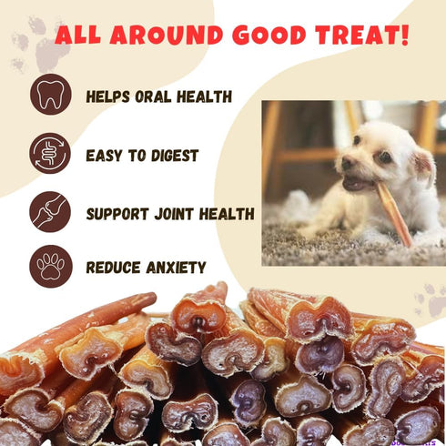 Amazing Dog Treats - Medium Size Bully Sticks (15 Pcs/Pack) for Small to Medium Dogs