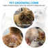 Multifunction Stainless-Steel Fine-Tooth Grooming Comb for Dog Cat - Pet Steel Combs Dandruff Comb Tool
