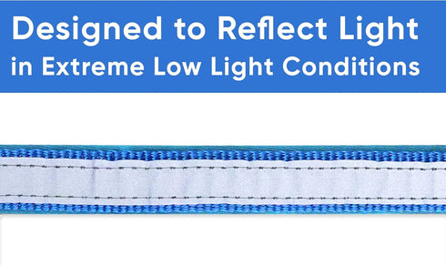 Pawtitas Lumberjack Padded Martingale Collar for Dogs, XS Blue, Soft Neoprene, Reflective Band for Visibility
