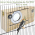 Parakeet Nesting Box, Natural Pine Bird Nest for Cockatiel, Lovebirds, Budgie, Conure Parrot with Detachable Wooden