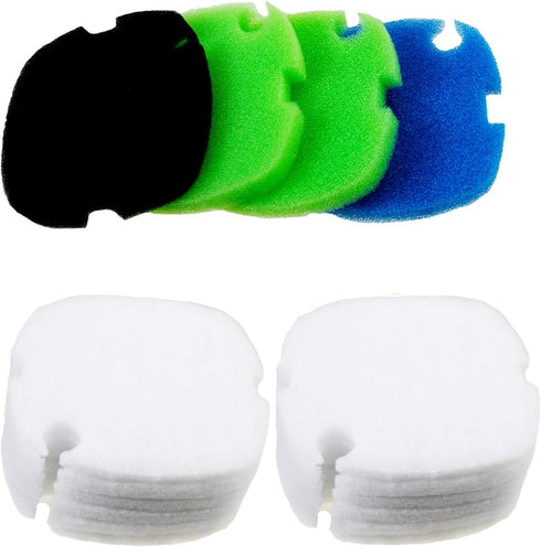 AQUANEAT Replacement Canister Filter Polishing Pads, Compatible with MarineLand Magniflow C-160/220, 16pcs