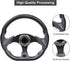 MOSNAI Golf Cart Steering Wheel or Adapter - Fits Club Car EZGO Yamaha, Universal D Shape Design