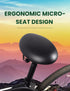 Noseless Bike Saddle for Men Women, Wide Shock Absorbing Bicycle Seat with Comfort Foam, Universal Fit for Mountain