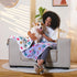 1 Pack 6 Blankets, Soft Fluffy Fleece Pet Blanket, Cute Print Design for Dog Puppy Kitten, Small (23"x16")