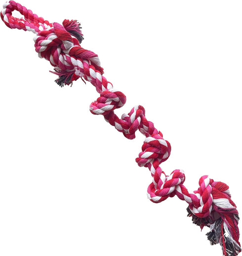 Dog Bungee Toy 20.35 ft - Reinforced Interactive Toy with Two Replacement Rope Toys